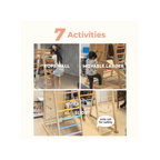 Curious Cub Wooden 7-in-1 Jungle gym