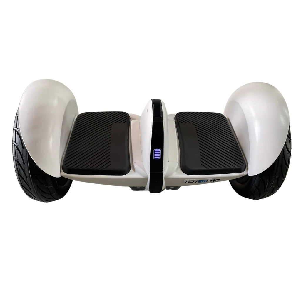 Hoverpro Self-Balancing Scooter with Adjustable Handle Bar – White Hybrid Duo Miniseg White with Handle Hoverboard