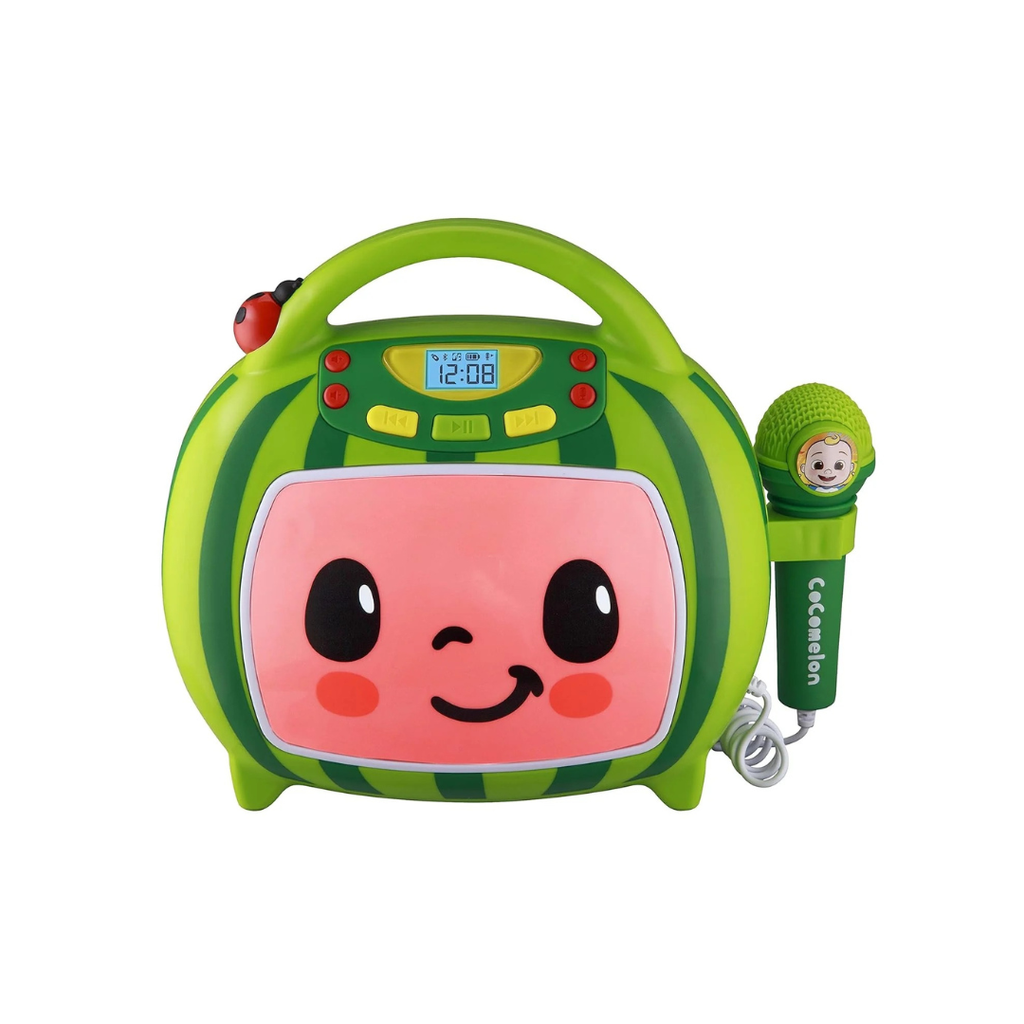 Rainbow Toys Cocomelon Karaoke Machine, Portable Bluetooth Speaker with Microphone for Kids, Built-in Cocomelon Songs