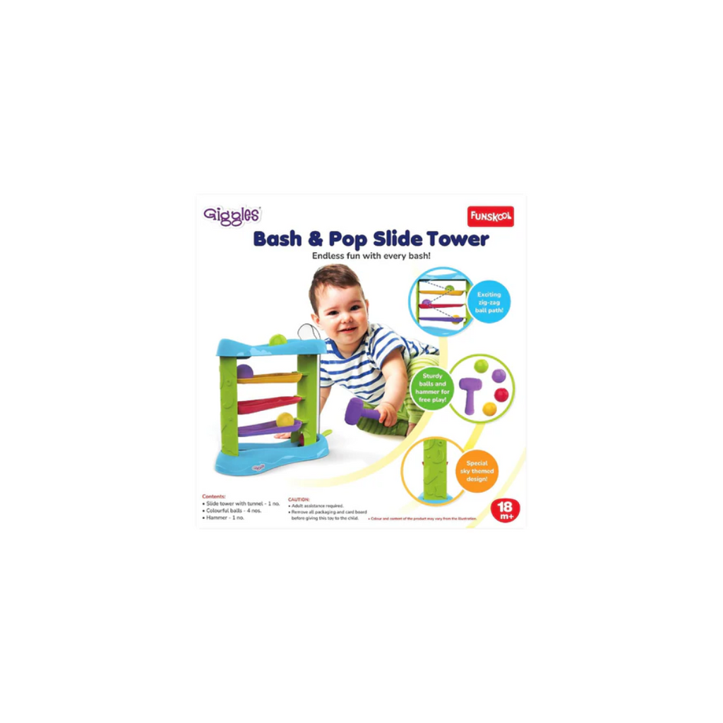 Funskool Giggles Bash & Pop Slide Tower