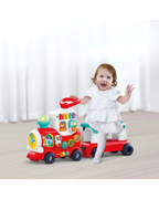 Hola 4 in 1 Push Walker & Ride-On Learning Train for Toddlers Musical Activity Walker 12-36 Months