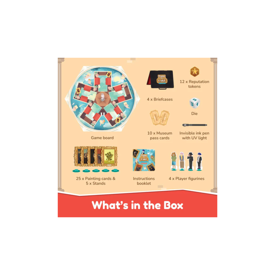 Bloomingo Frame The Fake Board Game, 4Y+