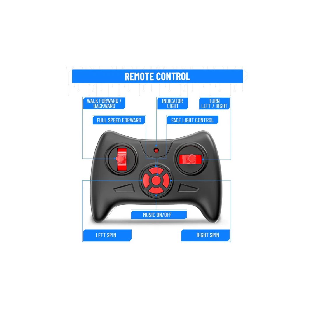 Mirana Moonwalker Walking and Talking Robot - In-Built Bluetooth Speaker, Clap Detection, Rechargeable Battery