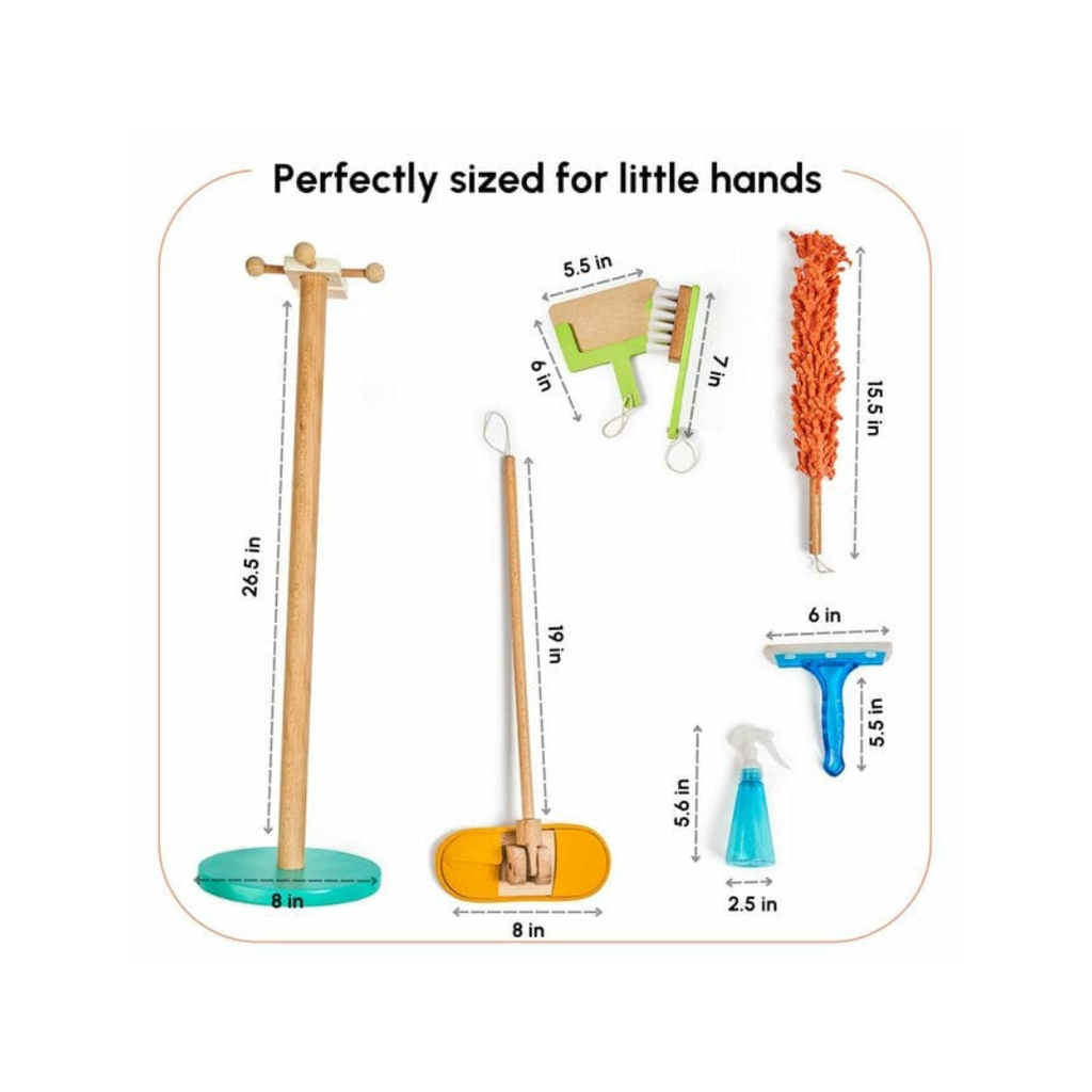 Curious Cub Wooden Cleaning Set