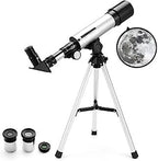F70060 Astronomical Refractor Telescope 700mm Focal Length with 60mm Aperture & 113cm Adjustable Tripod