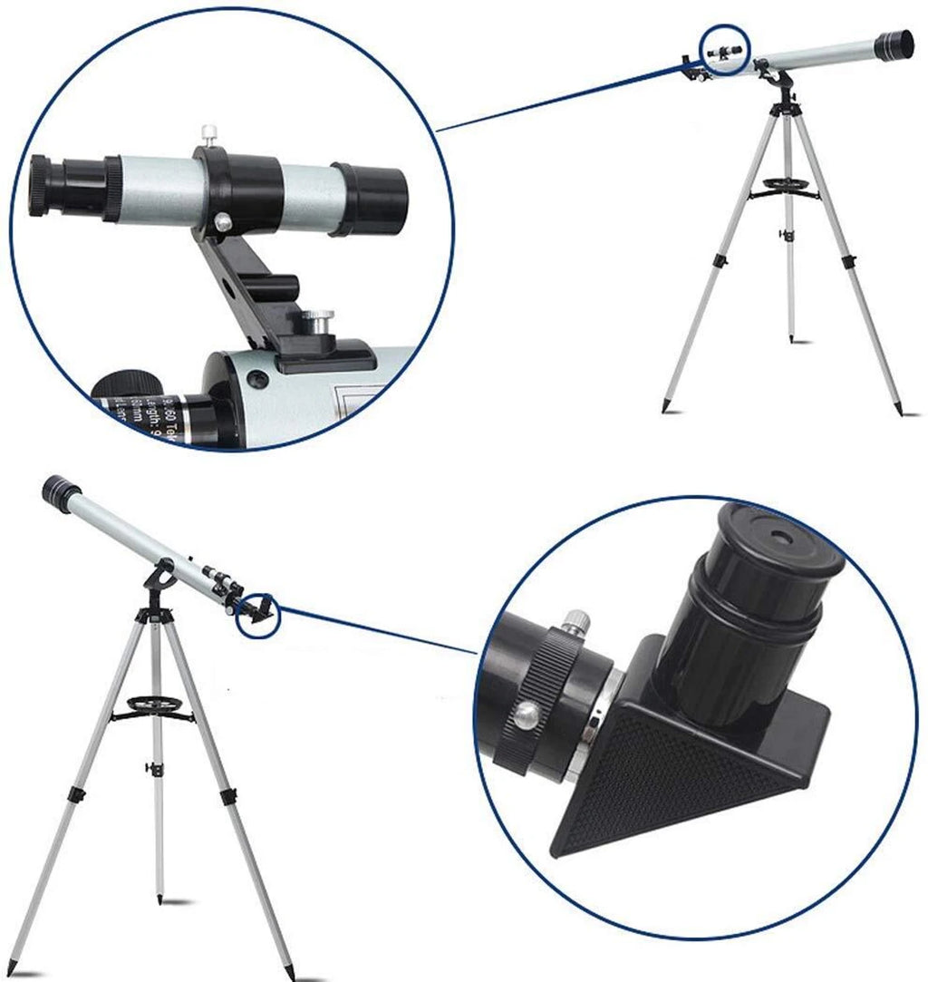 F70060 Astronomical Refractor Telescope 700mm Focal Length with 60mm Aperture & 113cm Adjustable Tripod