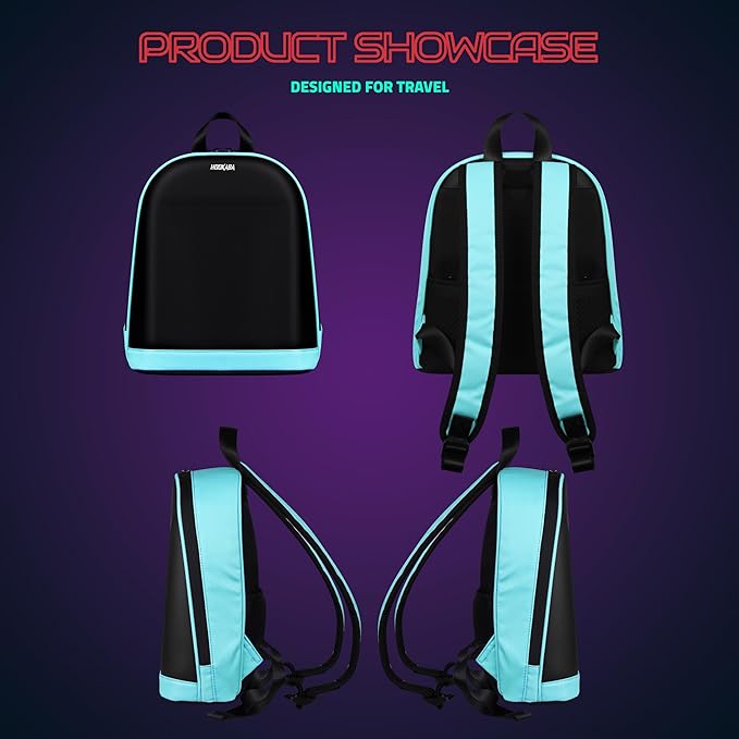 Hookaba Bold Bling LED Backpack For Kids 8L Smart Display Bag With Programmable Screen, App Control & Water Resistant Blue