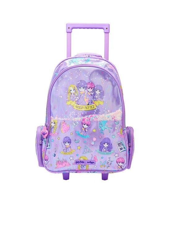 Smiggle Harry Potter Harry Porter Girl Trolley Backpack for Kids (18 Inch)