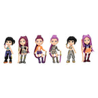 KPOP Demon Hunters Action Figure Set – (8cm) Anime Style Character Toy Collection for Kids (6 piece Set + Accessories)