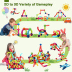 Chanak 76 Piece Magnetic Funny Creations Building Stick & Ball Blocks