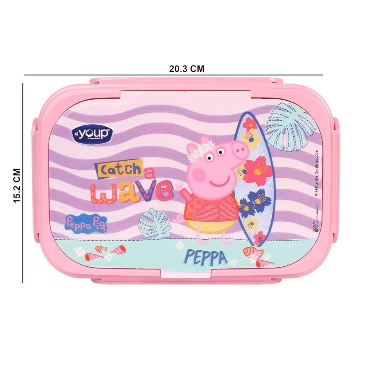 Youp Presents Pink Color Peppa Pig Theme Lunch Box Candy Stainless Steel Insulated Lunch Box 850ML Assorted Color