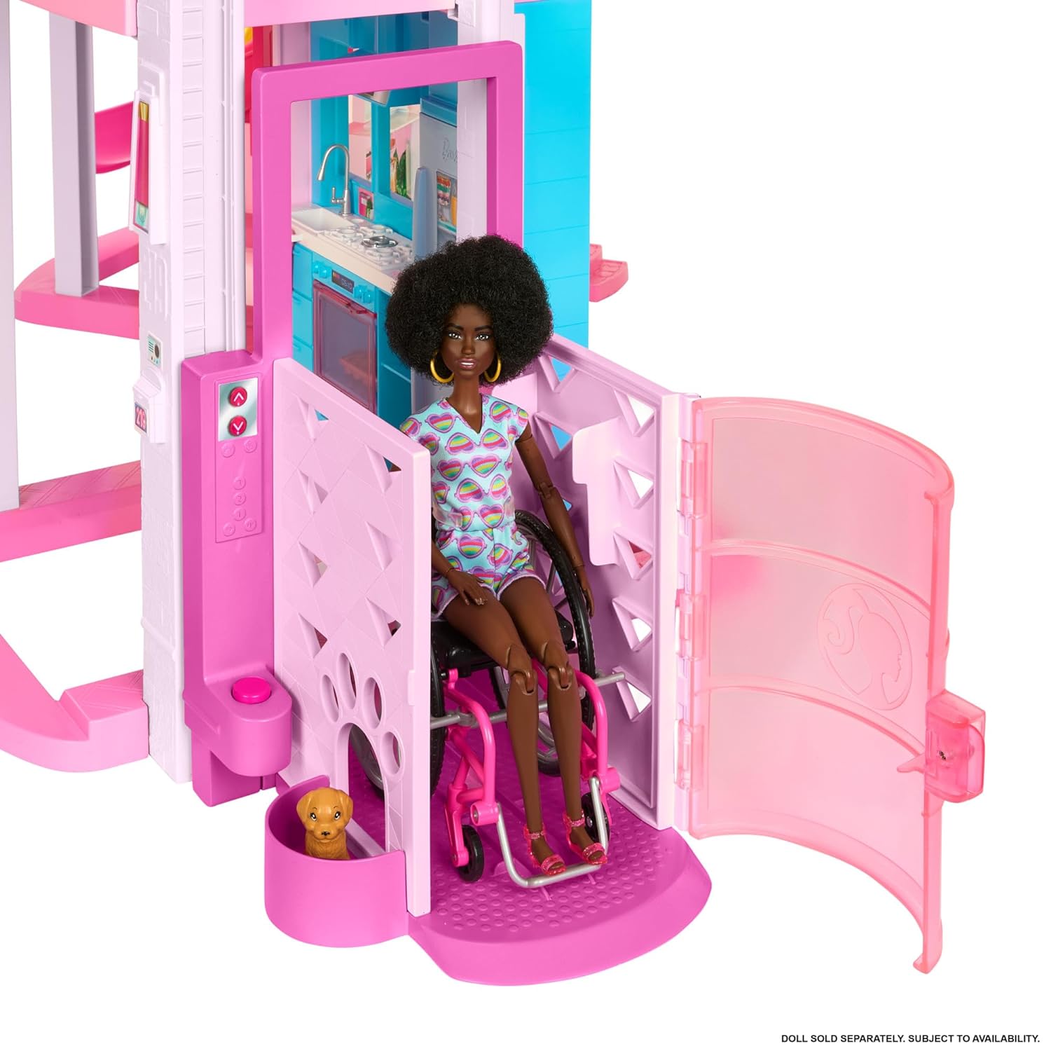 Mattel Barbie Dreamhouse, Pool Party Doll House with 75+ Pieces and 3-Story Slide