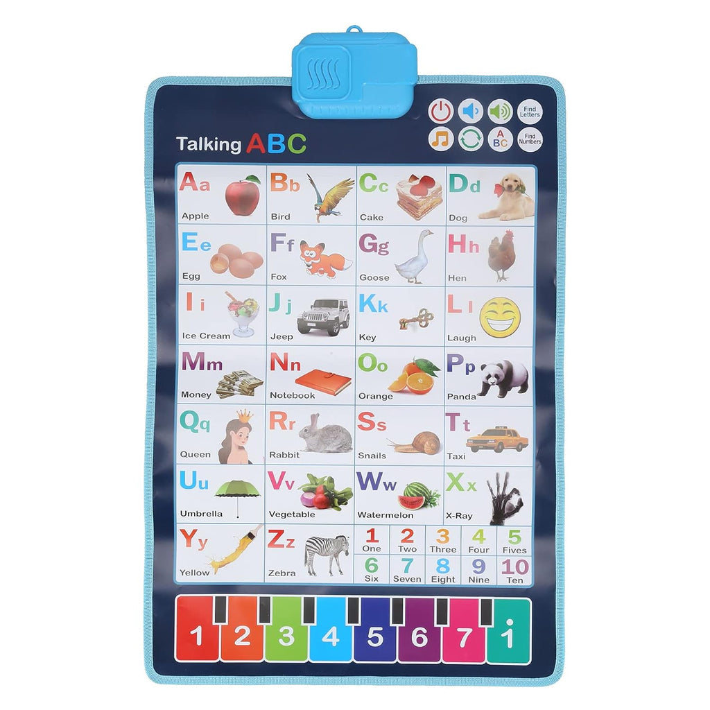 Ozen Star Kids Interactive Learning Chart – Talking ABC, Numbers, Piano Keys & Question Answer Educational Toy