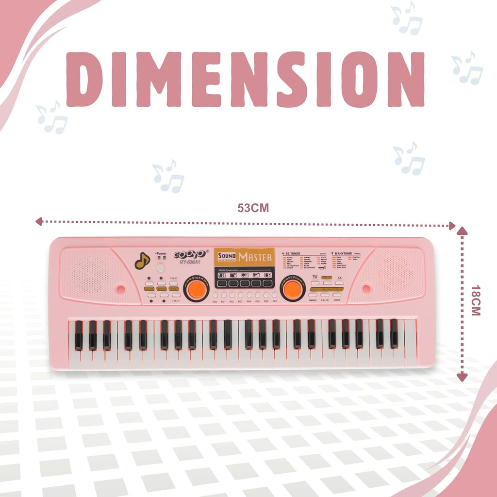 Gooyo GY-530CF Piano Keyboard with Microphone 49 Keys Assorted Color