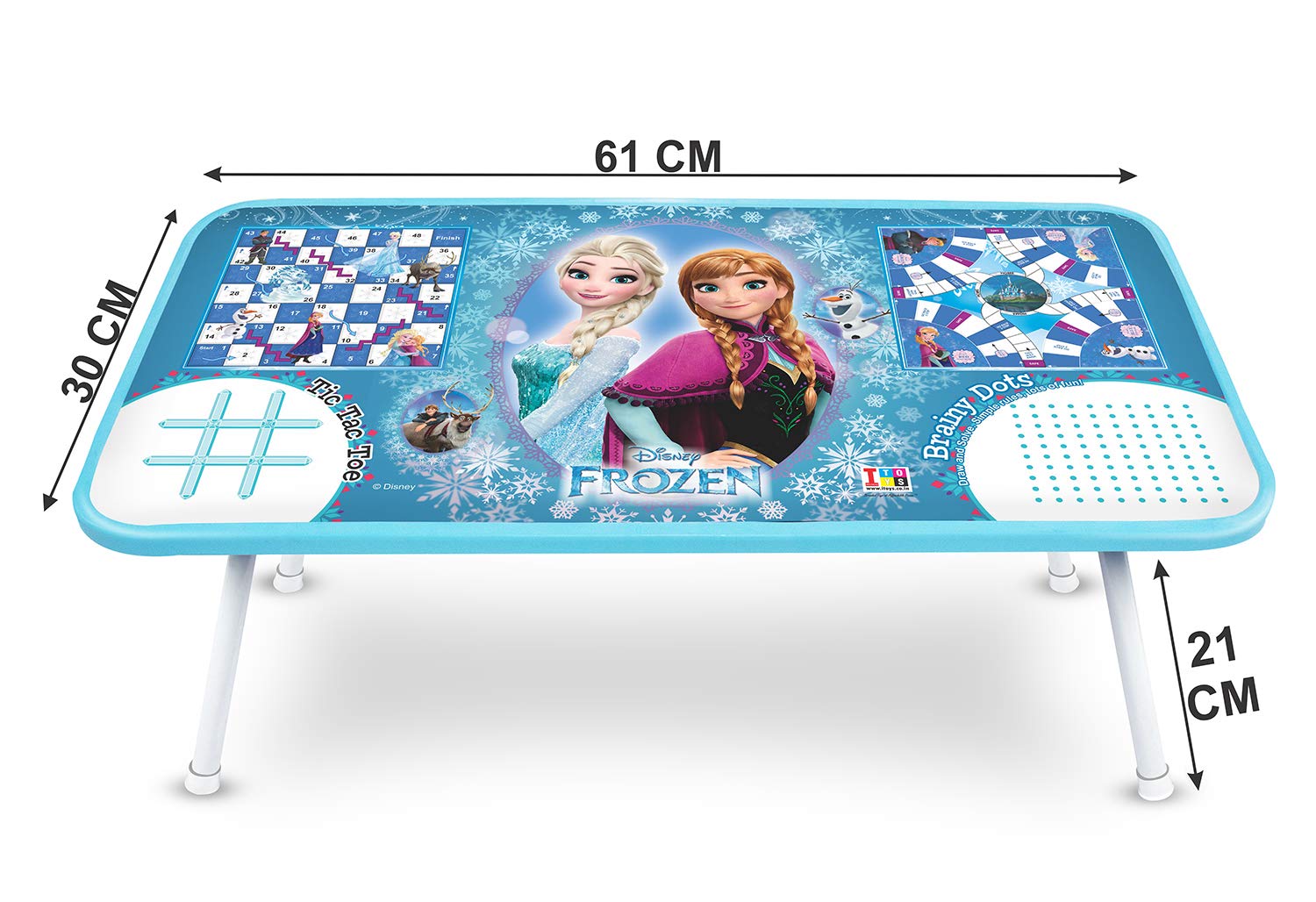 Itoys Foldable Laptop Frozen Printed Bed Table