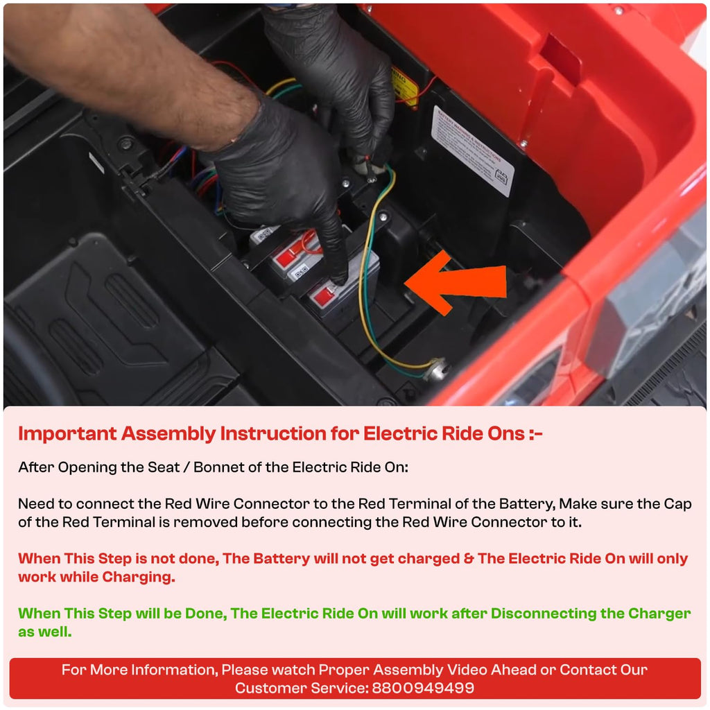 Toyzone Licensed Mahindra Electric Tractor Rechargeable Ride on with 12V 12AH Battery LED Lights, MP3 Music-USB