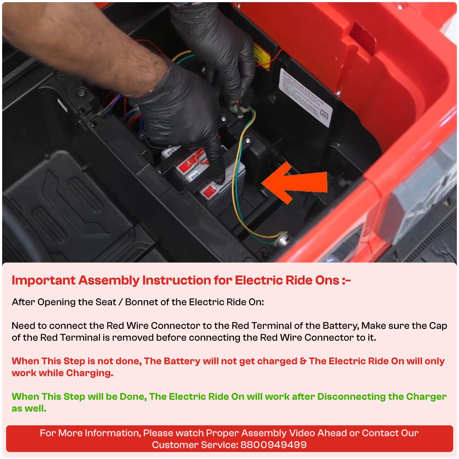Toyzone Licensed Mahindra Electric Tractor Rechargeable Ride on with 12V 12AH Battery LED Lights, MP3 Music-USB