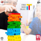 Funskool Adult Games,Tateru, Hardwood Blocks, Stacking Tower
