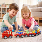Magnetic Dinosaur Train Toy – 21 Pcs Dinosaur Educational Train Set for Kids 3+