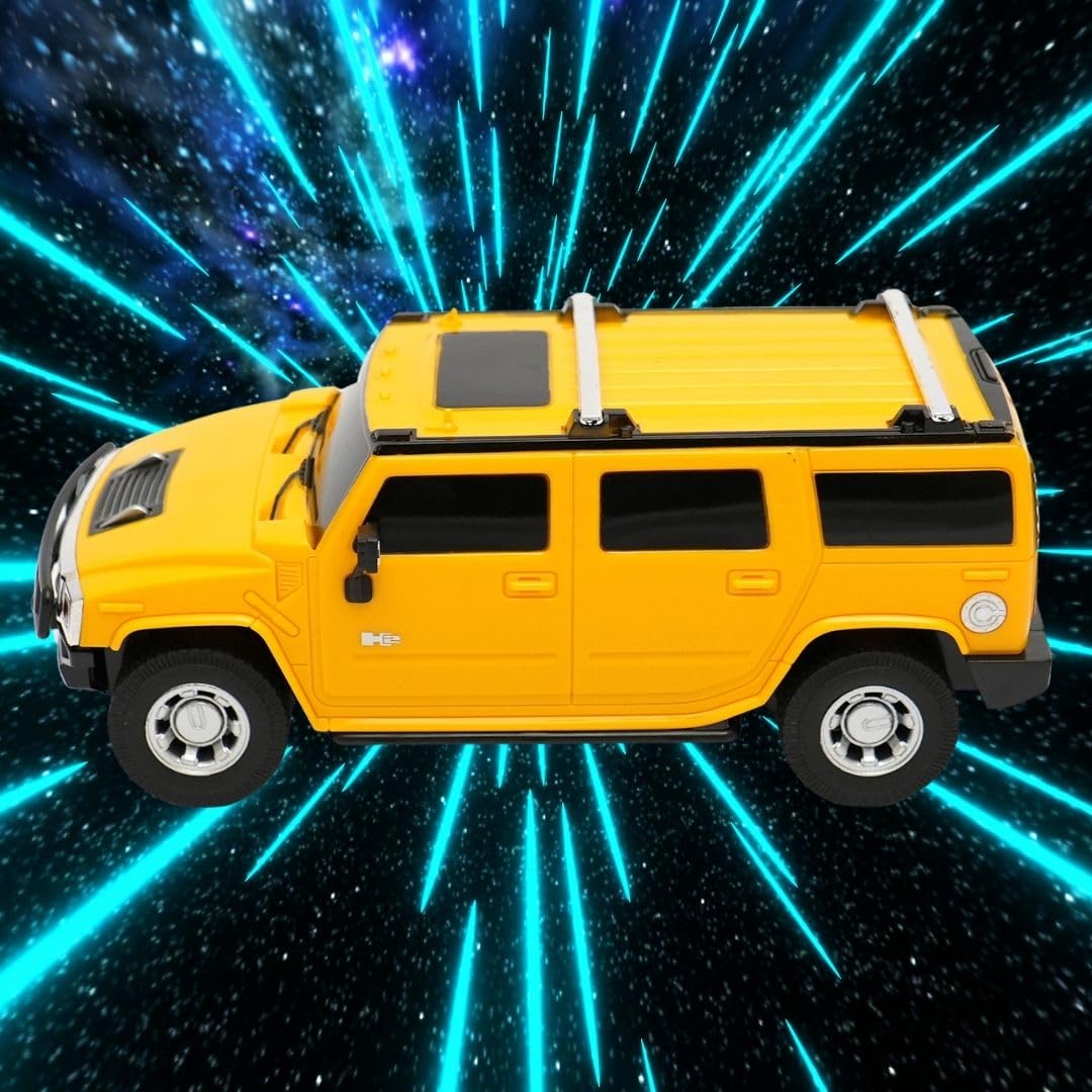 Road Burner Rechargable Remote Control Car for Kids Hummer H2 Full Function, 1:24 Scale