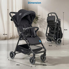 Mee Mee Easy Go Baby Stroller Black