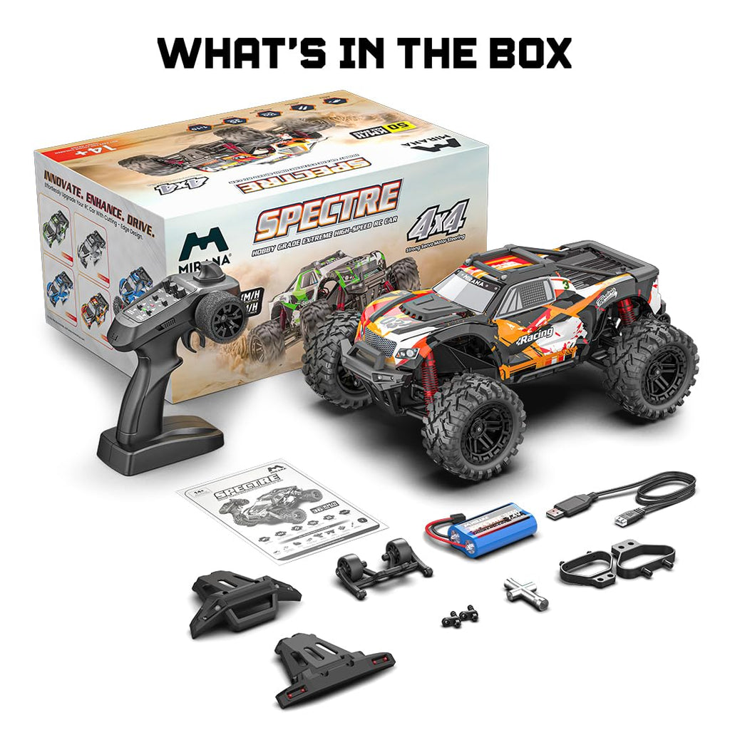 Mirana Spectre 4x4 High-Speed Remote Car Adventure Truck 50km/h Orange