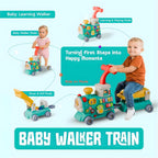 Rainbow Toys Multifunctional -5 in 1 Baby Walker Train Toy with Musical Activity Assorted Color