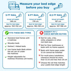 Mee Mee Bed Rail Guard 6 ft (180 × 72 cm) Adjustable Safety Rail for Babies Elephant Print