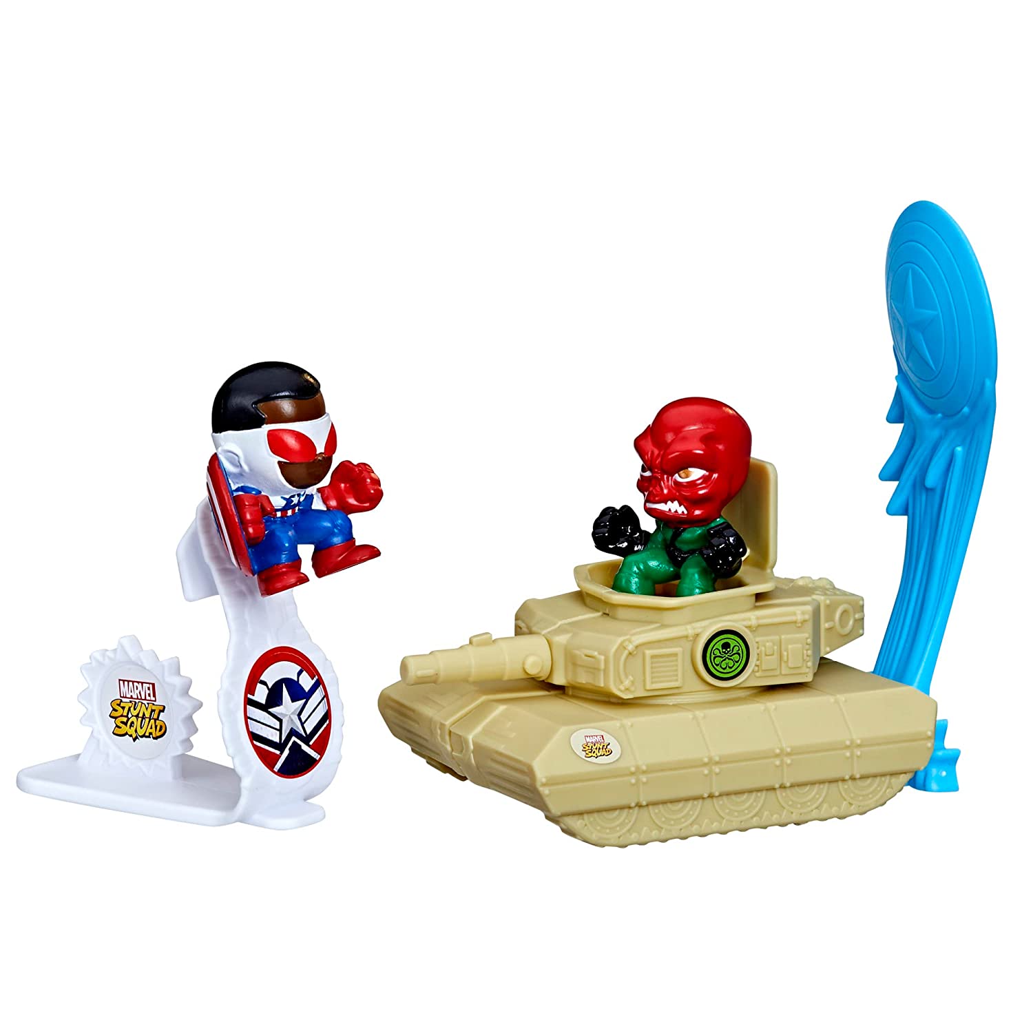 Hasbro Marvel Stunt Squad 1.5-Inch Captain America vs. Red Skull Playset