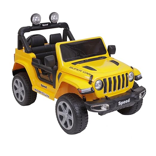 Rainbow Toys Ride on Jeep for Kids, Electric Rechargeable Car