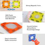 Dige Light Magnetic Tiles (202 Pcs) Building Blocks STEAM Educational Magnetic Marble Run