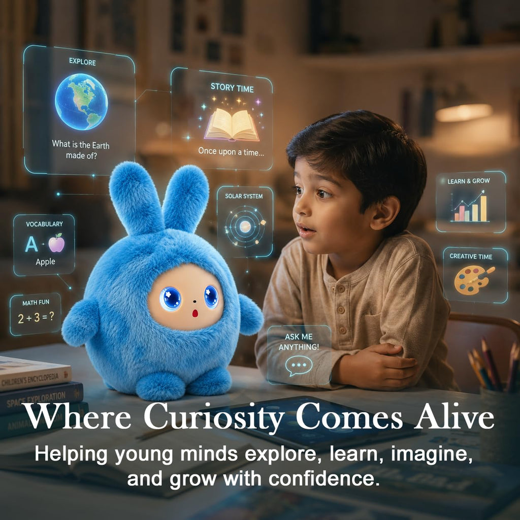 AI Intelligent Talking Plush Toy with Interactive Dialogue for Kids 3+ Years Assorted Color
