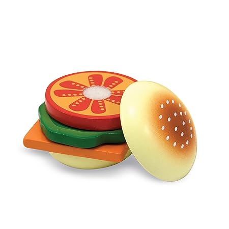 Melissa & Doug Sandwich-Making Set (Wooden Play Food, Wooden Storage Tray, High-Quality Materials, 17 Pieces)