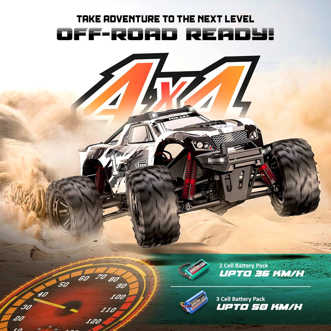 Mirana Spectre 4x4 High-Speed Remote Control Adventure Truck  50km/h Silver