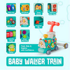 Rainbow Toys Multifunctional -5 in 1 Baby Walker Train Toy with Musical Activity Assorted Color