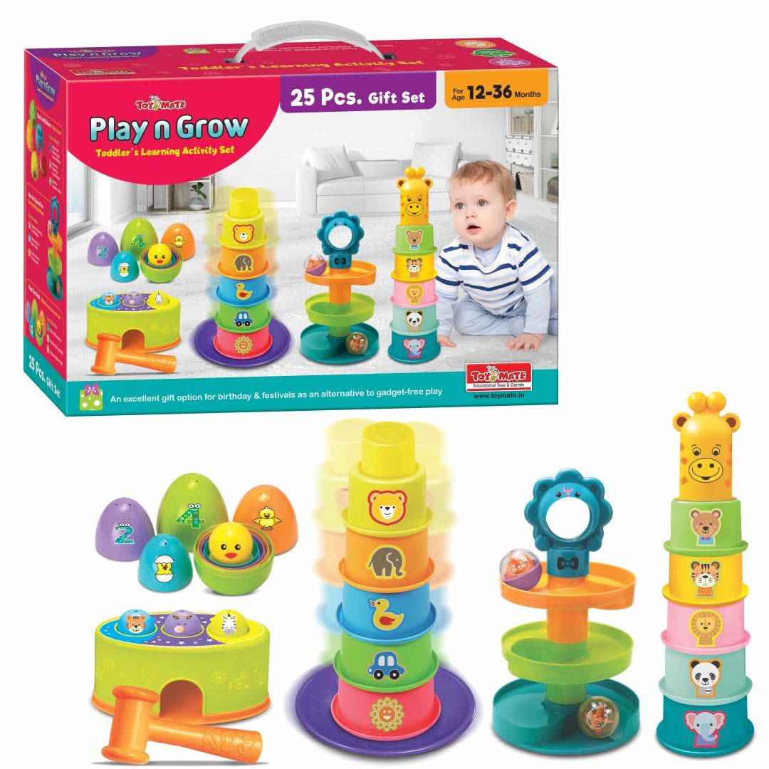 Toymate Play N Grow - A 5-In-1 Toddlers Learning Activity Gift Set