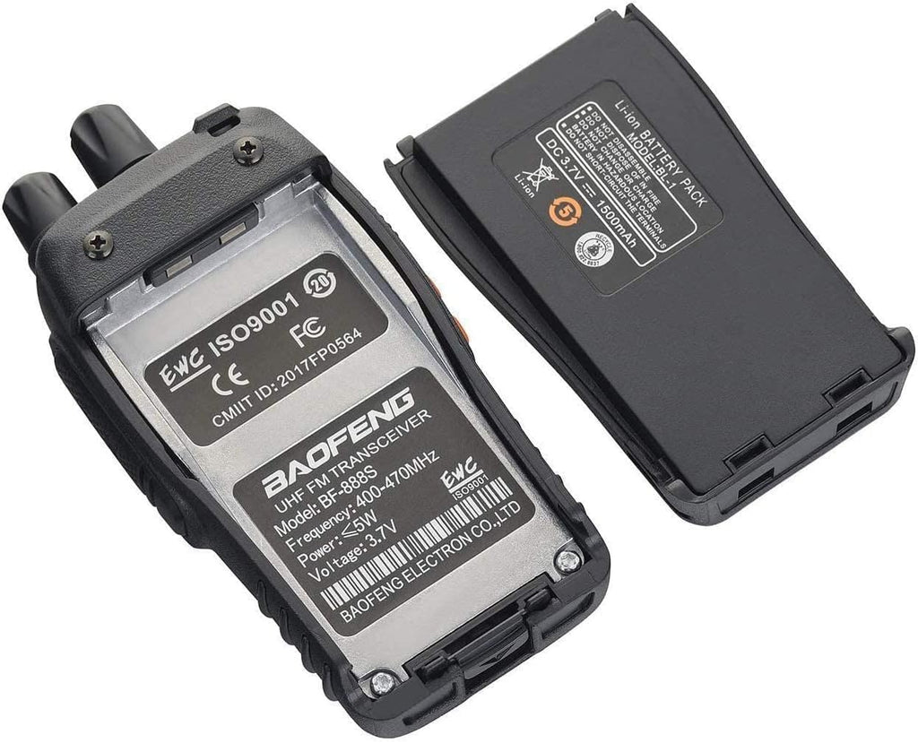 Baofeng Walkie Talkies BF-888S Rechargeable Two-Way Radios for Adults