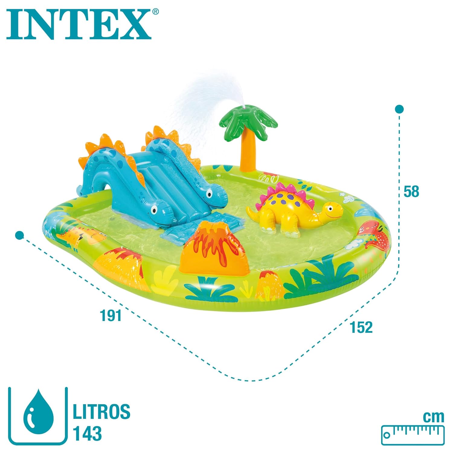Intex 57166 Playcenter Dinosaurs, Various Swimming Pool