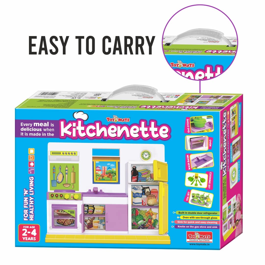 Toymate Kitchen Set for Kids Girls with Pots n Pans and Cooking