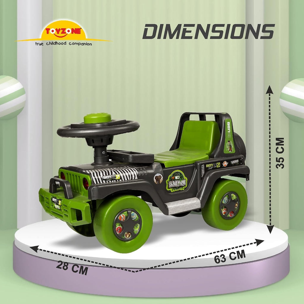 Toyzone Ben10 Safari 50926 Green and Yellow, 2Y+