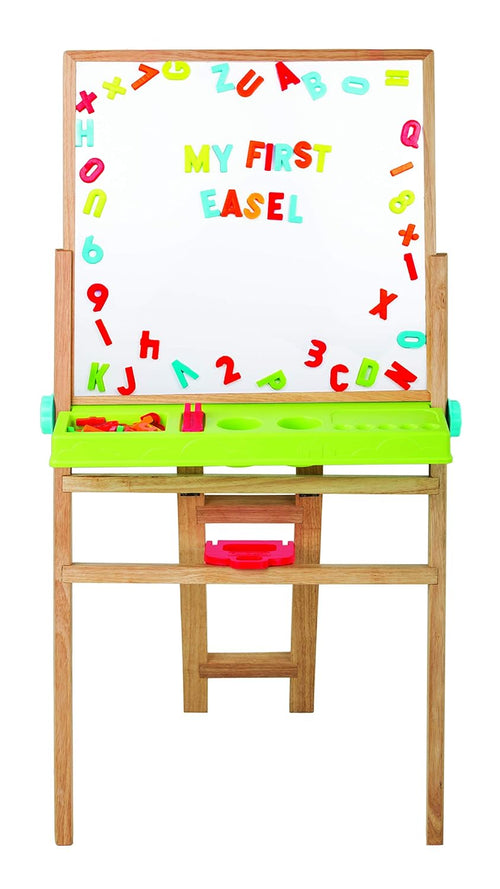 Funskool Giggles My First Easel 4 in 1 Double Sided Wooden Easel Board