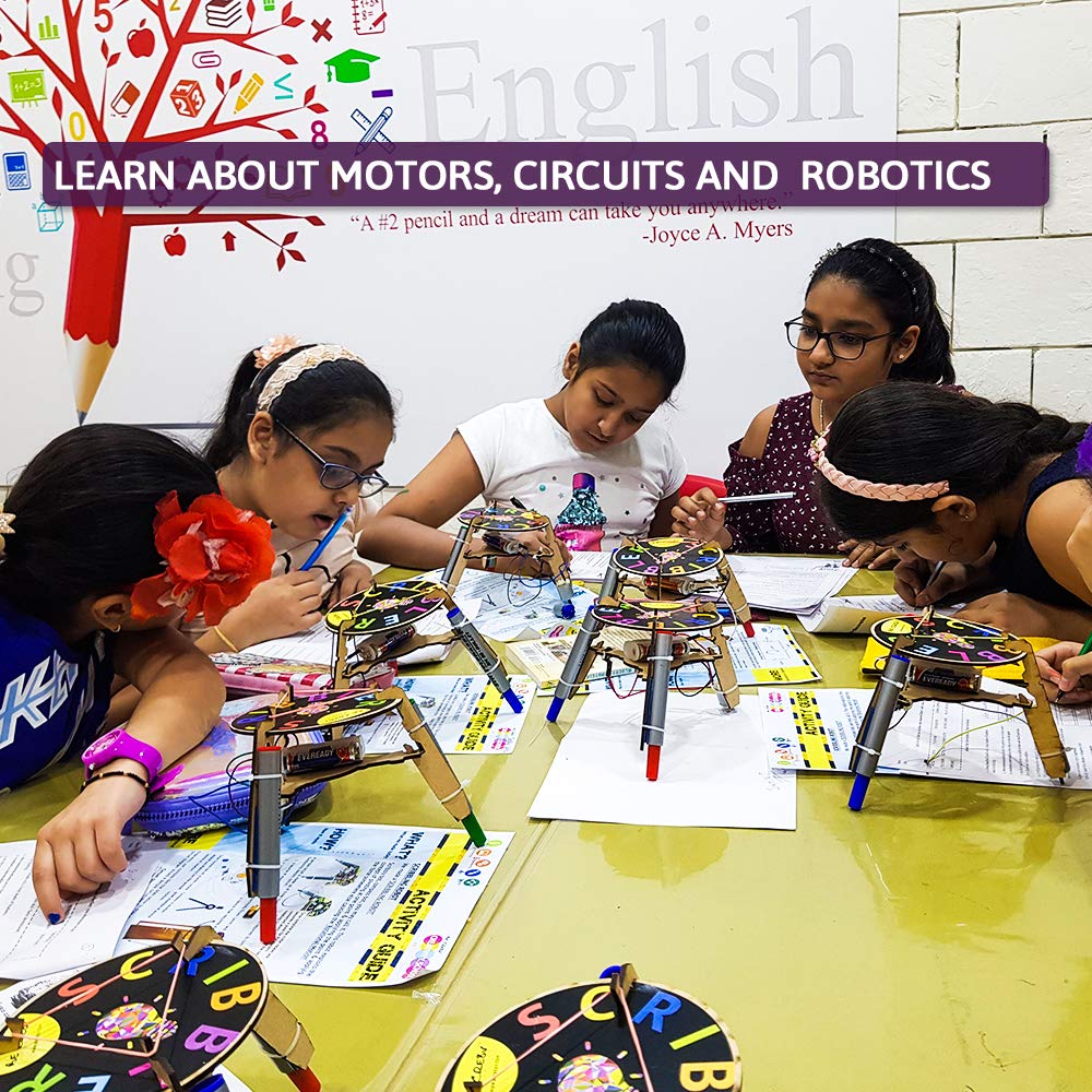 Be Cre8v Scribbler Bot DIY Educational Activity Toy