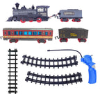 Claccic Model Remote Control Train & Track Set Simulation Smoke Locomotive Engine