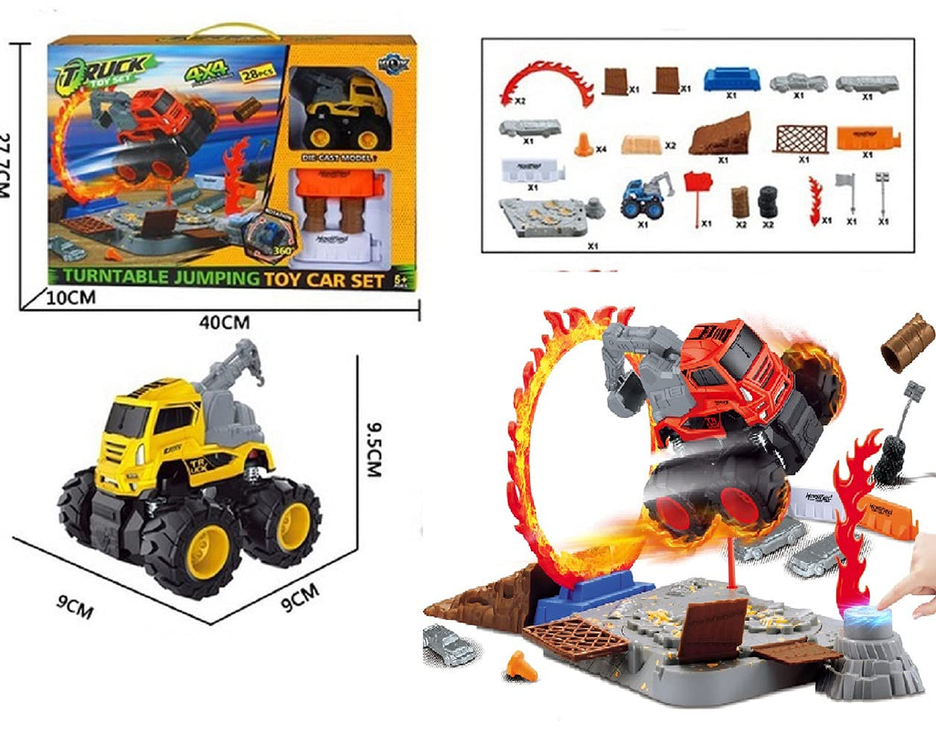 Rainbow Toys 4X4 Wheel Drive Jumping Stunt Track Set