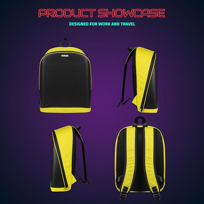 Hookaba Urban Buzz LED Backpack 17L Smart Display Bag App Controlled, Programmable Screen & Water Resistant | Unisex Daypack