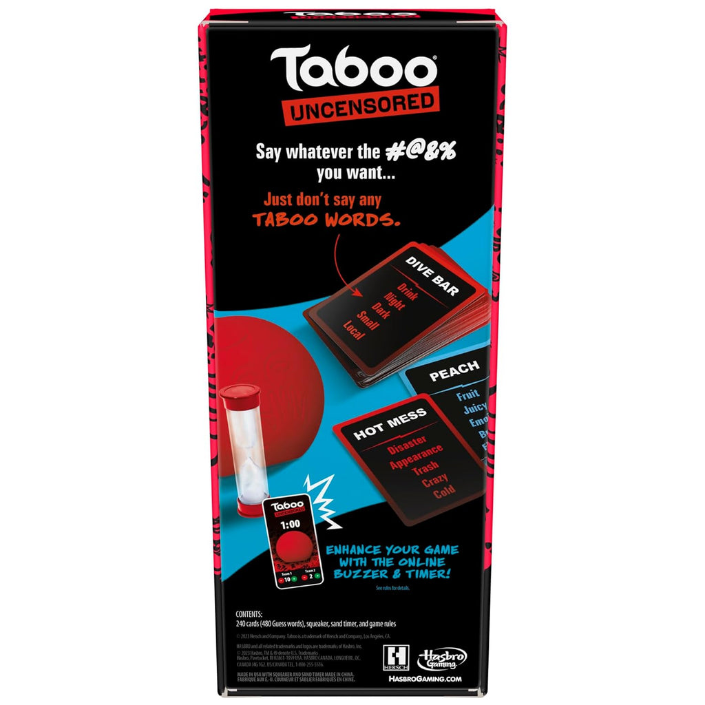 Hasbro Gaming Taboo Uncensored Board Game for Adults Only
