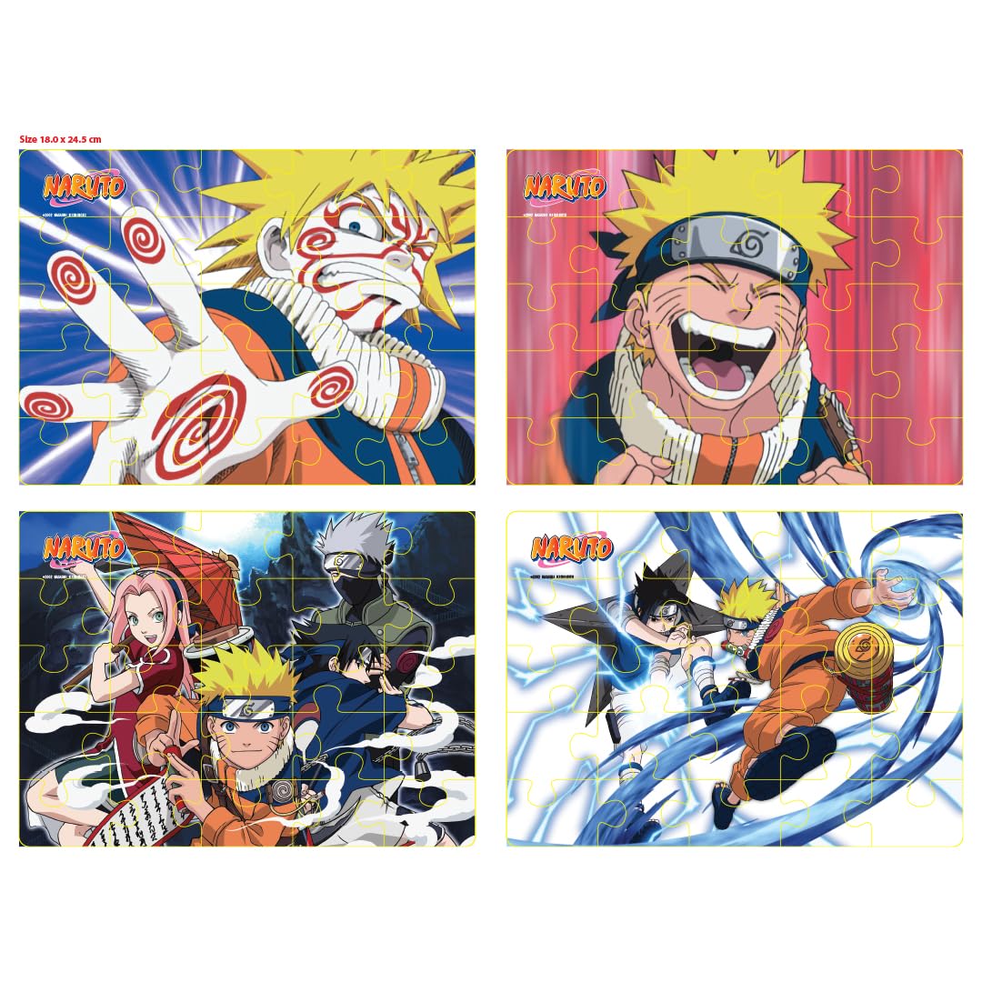 Topps 4in1 Naruto Jigsaw Puzzles (100 pieces)