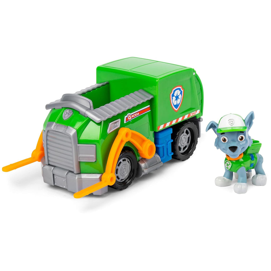 Win Magic Paw Patrol, Rockys Recycle Truck Vehicle with Collectible Figure