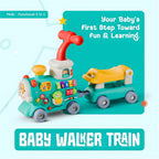 Rainbow Toys Multifunctional -5 in 1 Baby Walker Train Toy with Musical Activity Assorted Color