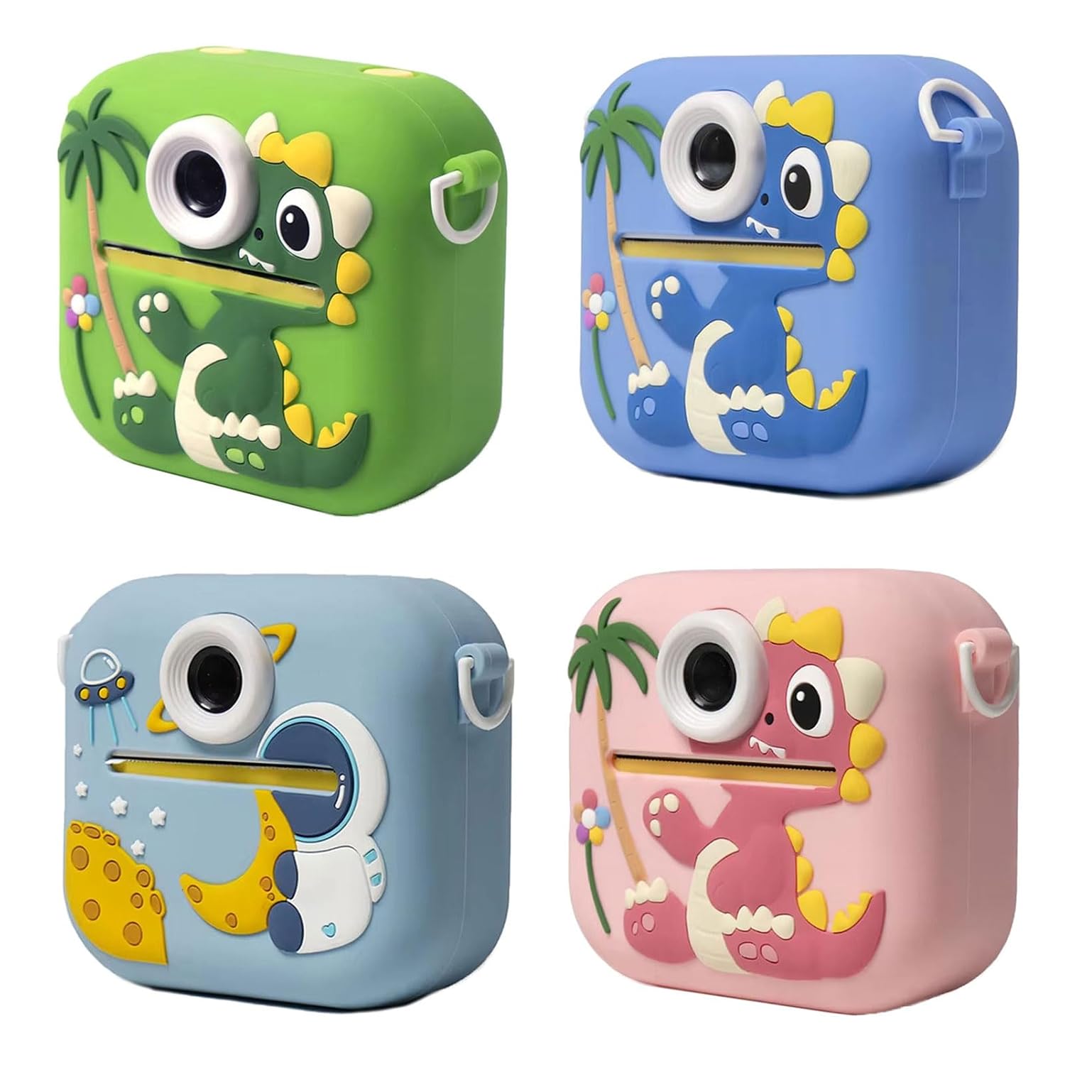 Rainbow Toys Print Camera Dinosaur Shape Instant Photo Printer For Kids assorted Color